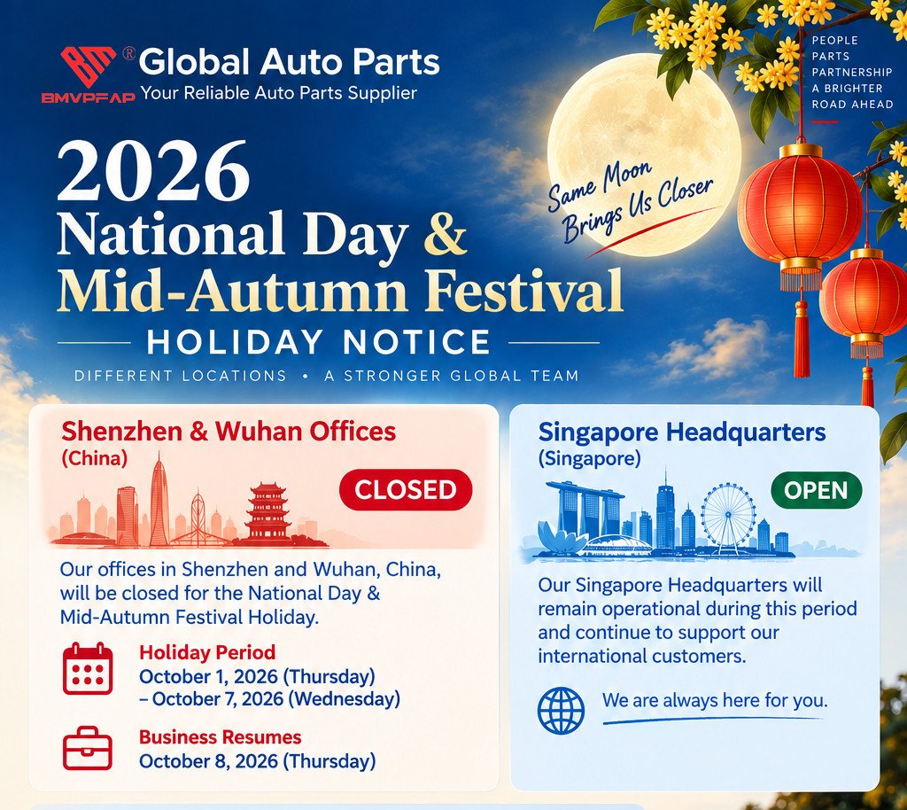 2026 National Day & Mid-Autumn Festival Holiday Notice