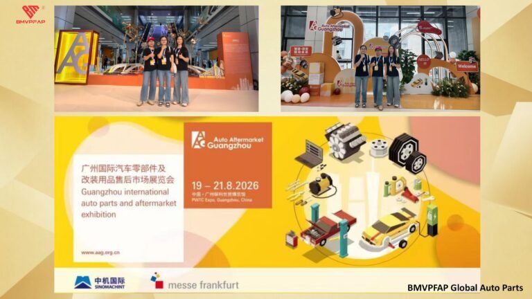 Guangzhou, China — August 2026 — BMVPFAP Global Auto Parts participated in AAG Guangzhou 2026, bringing together automotive aftermarket professionals, manufacturers, distributors, and buyers from around the world.